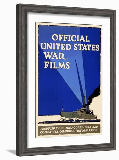 Official United States War Films-U.S. Gov't-Framed Art Print