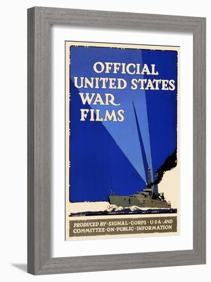 Official United States War Films-U.S. Gov't-Framed Art Print