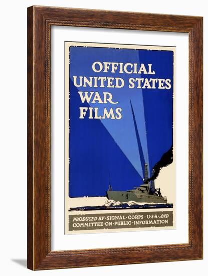 Official United States War Films-U.S. Gov't-Framed Art Print