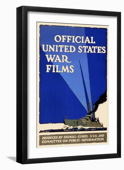 Official United States War Films-U.S. Gov't-Framed Art Print