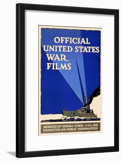 Official United States War Films-U.S. Gov't-Framed Art Print