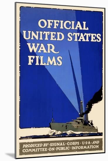 Official United States War Films-U.S. Gov't-Mounted Art Print