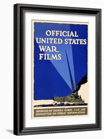 Official United States War Films-U.S. Gov't-Framed Art Print