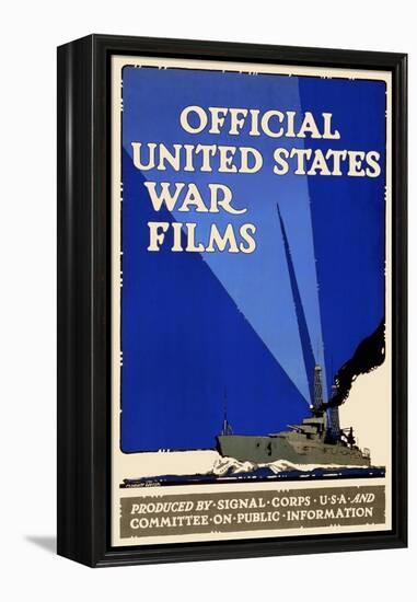 Official United States War Films-U.S. Gov't-Framed Stretched Canvas