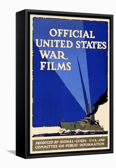 Official United States War Films-U.S. Gov't-Framed Stretched Canvas