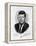 Official White House Portrait John Fitzgerald Kennedy 35th American President-null-Framed Premier Image Canvas