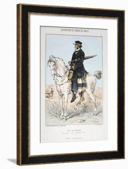 Officier De Marine, Siege of Paris, 1870-1871-null-Framed Giclee Print