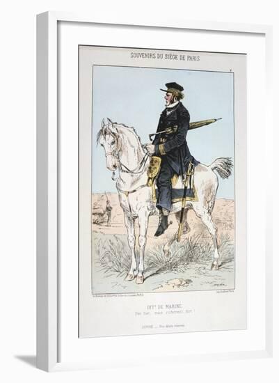 Officier De Marine, Siege of Paris, 1870-1871-null-Framed Giclee Print