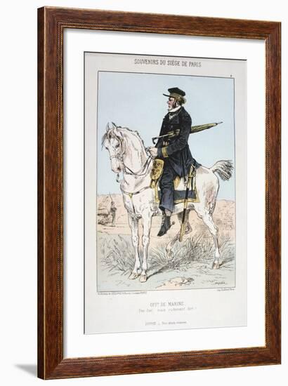 Officier De Marine, Siege of Paris, 1870-1871-null-Framed Giclee Print