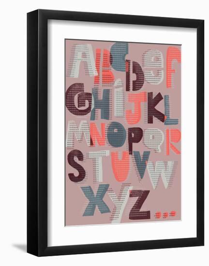 Offset Alphabet-Myriam Tebbakha-Framed Giclee Print