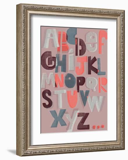 Offset Alphabet-Myriam Tebbakha-Framed Giclee Print