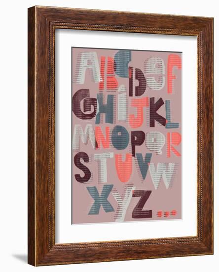 Offset Alphabet-Myriam Tebbakha-Framed Giclee Print