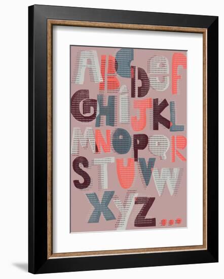 Offset Alphabet-Myriam Tebbakha-Framed Giclee Print