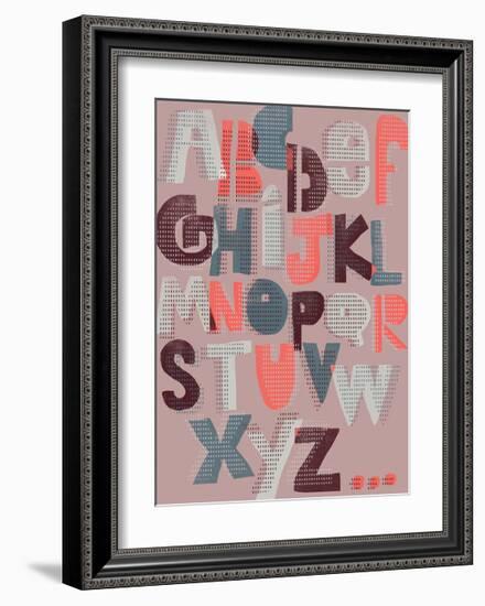 Offset Alphabet-Myriam Tebbakha-Framed Giclee Print