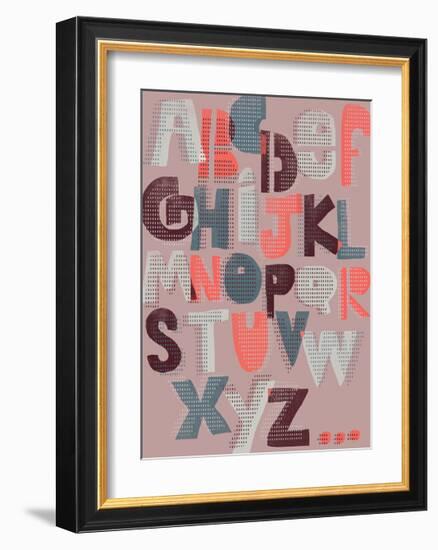 Offset Alphabet-Myriam Tebbakha-Framed Giclee Print