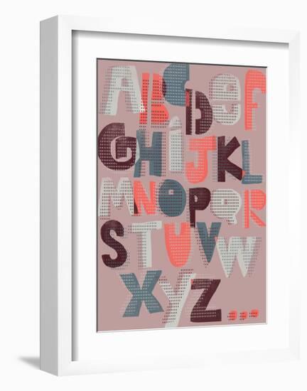 Offset Alphabet-Myriam Tebbakha-Framed Giclee Print
