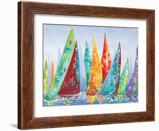 Offshore Sailboat Race-Gina Ritter-Framed Art Print