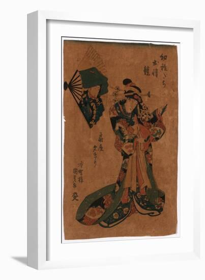 Ogiya Yugiri-Utagawa Toyokuni-Framed Giclee Print