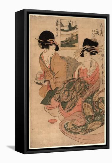 Ogiyauchi Tsukasa-Kitagawa Utamaro-Framed Premier Image Canvas