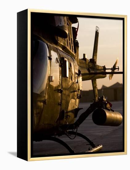 OH-58D Kiowa During Sunset-Stocktrek Images-Framed Premier Image Canvas