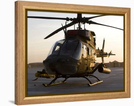 OH-58D Kiowa During Sunset-Stocktrek Images-Framed Premier Image Canvas