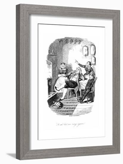Oh Ah! Let 'Em Ring Again!, 1847-George Cruikshank-Framed Giclee Print
