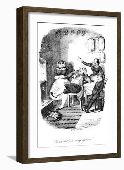 Oh Ah! Let 'Em Ring Again!, C1840S-George Cruikshank-Framed Giclee Print