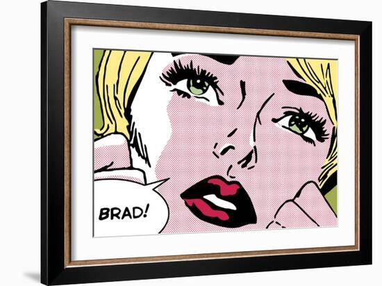 Oh Brad !-Sheila B.-Framed Art Print