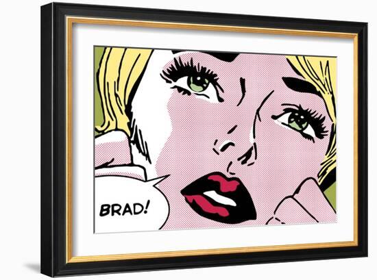 Oh Brad !-Sheila B.-Framed Art Print