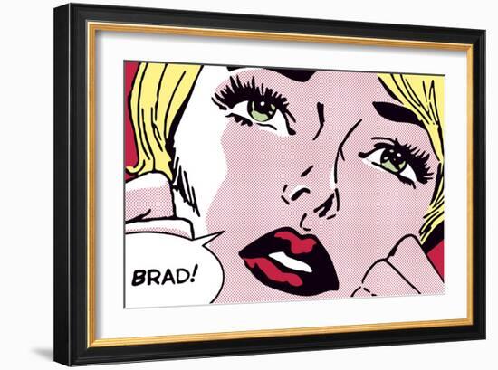 Oh Brad !-Sheila B.-Framed Art Print