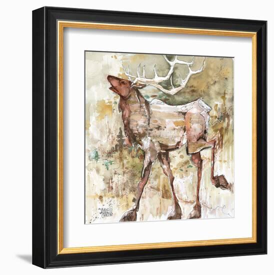 Oh Bull!-Jamie Carter-Framed Art Print