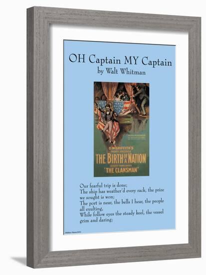 Oh Captain, My Captain-null-Framed Art Print