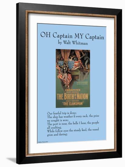 Oh Captain, My Captain-null-Framed Art Print