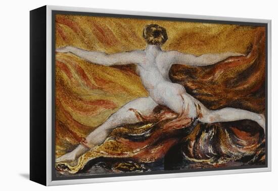 Oh! Flames of Furious Desires: Plate 3 of Urizen, 1796-William Blake-Framed Premier Image Canvas