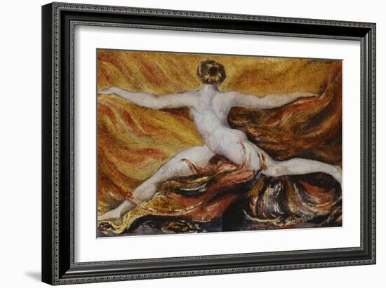 Oh! Flames of Furious Desires: Plate 3 of Urizen-William Blake-Framed Giclee Print