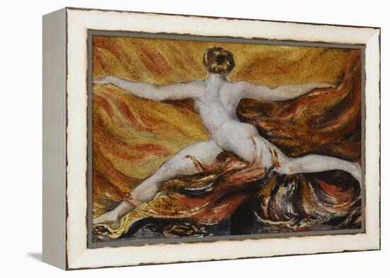 Oh! Flames of Furious Desires: Plate 3 of Urizen-William Blake-Framed Premier Image Canvas