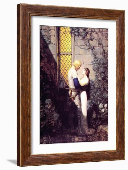 Oh, Gentle Knight-Newell Convers Wyeth-Framed Art Print