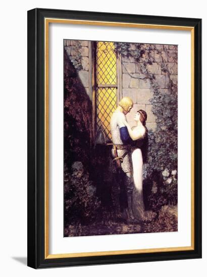 Oh, Gentle Knight-Newell Convers Wyeth-Framed Art Print