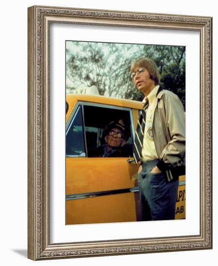 Oh, God!, George Burns, John Denver, 1977-null-Framed Photo