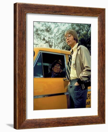 Oh, God!, George Burns, John Denver, 1977-null-Framed Photo