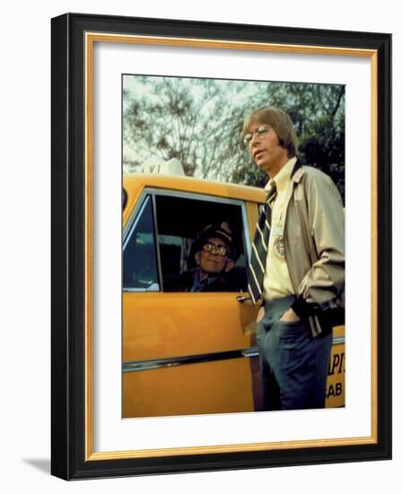 Oh, God!, George Burns, John Denver, 1977-null-Framed Photo