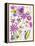 Oh Happy Day Floral - Purple/Green Pattern-Kerstin Stock-Framed Stretched Canvas