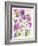 Oh Happy Day Floral - Purple/Green Pattern-Kerstin Stock-Framed Art Print