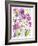 Oh Happy Day Floral - Purple/Green Pattern-Kerstin Stock-Framed Art Print