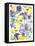 Oh Happy Day Floral - Purple/Yellow Pattern-Kerstin Stock-Framed Stretched Canvas