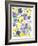 Oh Happy Day Floral - Purple/Yellow Pattern-Kerstin Stock-Framed Art Print