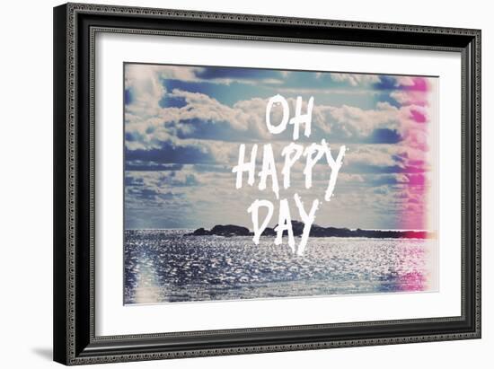 Oh Happy Day-Vintage Skies-Framed Giclee Print