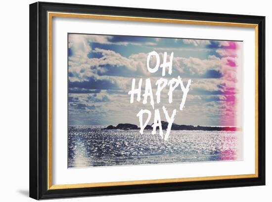 Oh Happy Day-Vintage Skies-Framed Giclee Print