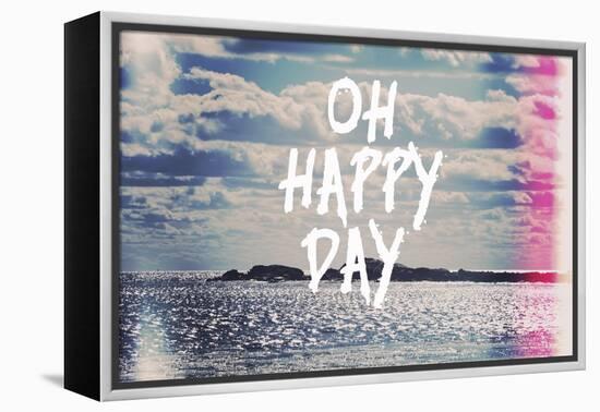 Oh Happy Day-Vintage Skies-Framed Premier Image Canvas