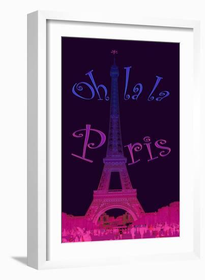 Oh La la Paris-Cora Niele-Framed Giclee Print